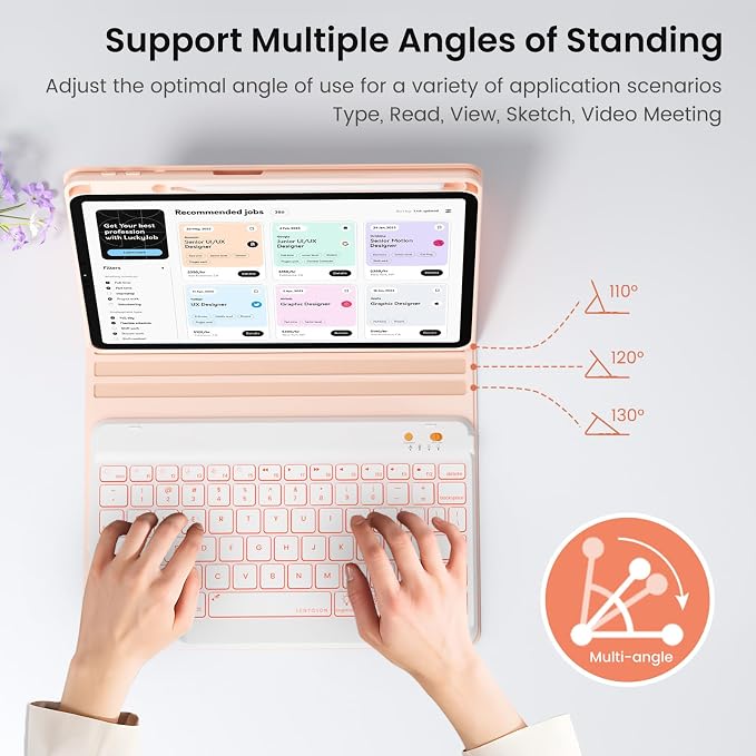 Keyboard and Case for iPad 7th/8th/9th Generation 10.2-inch 2018/2020/2021 - Image 5