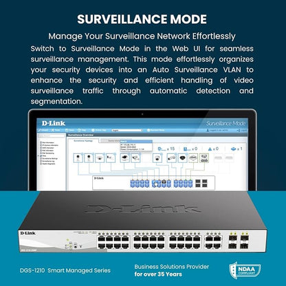 D-Link Systems 52-Port Gigabit Web Smart Switch including 4 Gigabit SFP Ports - Image 6