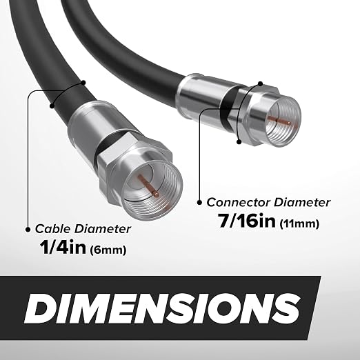 THE CIMPLE CO - RG6 Coaxial Cable 20 FT - RG6 Coax Cable - Image 7