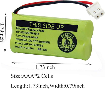 BT183342/BT283342 2.4V 400mAh Ni-MH BT166342/BT266342 BT162342/BT262342 - Image 2
