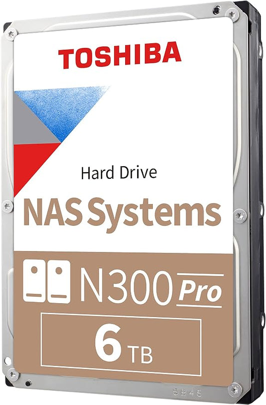 Toshiba N300 PRO 6TB Large-Sized Business NAS 3.5-Inch Internal Hard Drive by Toshiba