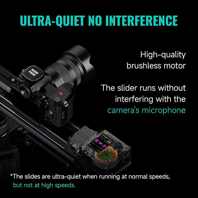 Zeapon Micro4 E500 Double Distance Motorized Camera Slider, High-Speed Low - Image 7