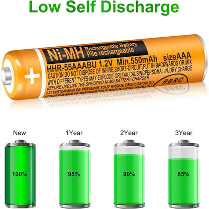 4 Pack HHR-55AAABU NI-MH Rechargeable Battery - Image 3