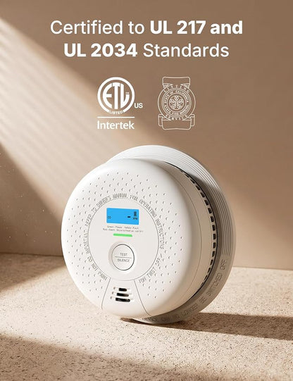 X-Sense Smoke and Carbon Monoxide Detector Combo 10-Year Battery, Wireless - Image 2