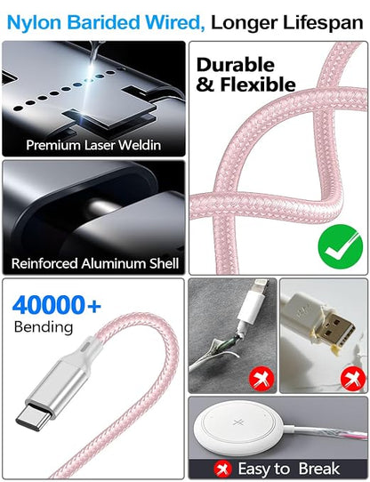 4-in-2 Charging Cable for Apple Watch Charger/Samsung/iPhone Charger, - Image 5