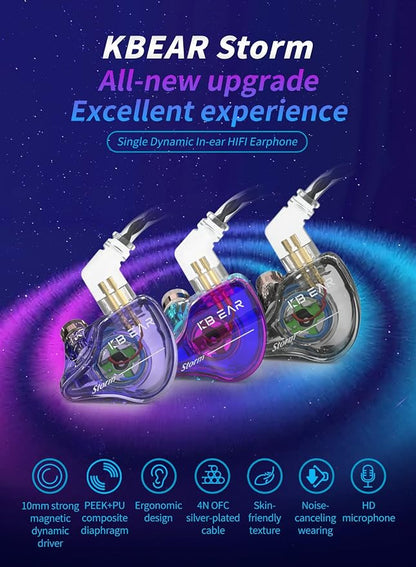 YINYOO KBEAR Storm Earphones in Ear Monitor - Image 2