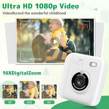 Instant Print Camera for Kids, Christmas Birthday Gifts for Girls Boys - Image 4