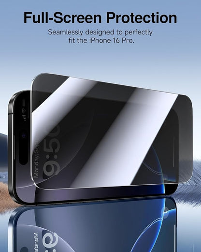 SMARTDEVIL 2 Pack for iPhone 16 Pro Privacy Screen Protector, Military Grade - Image 7