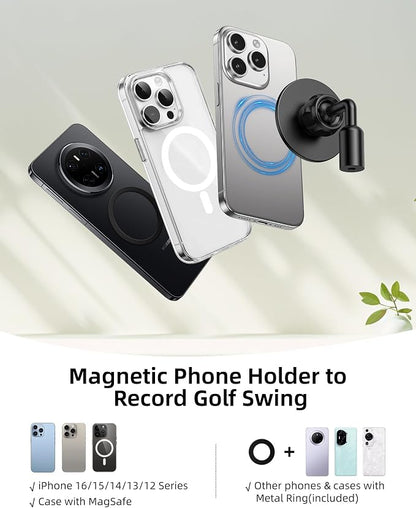 Monopod and Tripod Selfie Stick to Record Golf Swing Training Aid, Magnetic - Image 7
