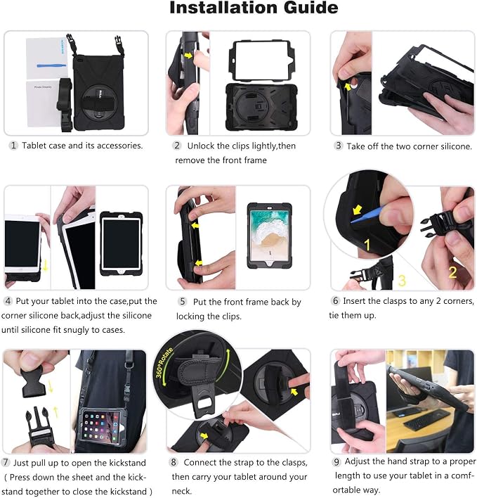 BRAECN for Galaxy Tab S6 Case, Heavy Duty Shockproof Case - Image 7