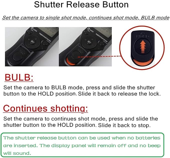 PHOLSY Camera Remote Shutter Release C8 Timer Shutter Release Cable - Image 3