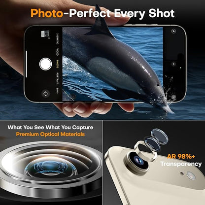 Camera Lens Protector for iPhone Air, Sapphire Glass Metal Individual Camera - Image 4