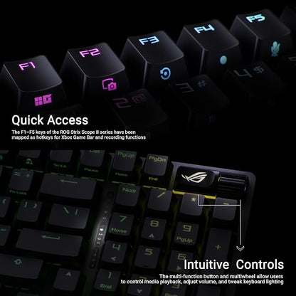 ASUS ROG Strix Scope II 96 Wireless Gaming Keyboard, Tri-Mode Connection - Image 7