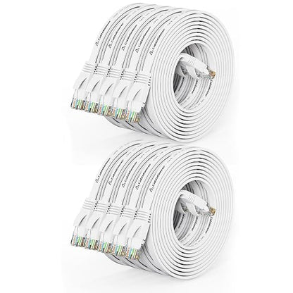 Cat 6 Ethernet Cable 10ft Flat Internet Network Cables by CableGeeker