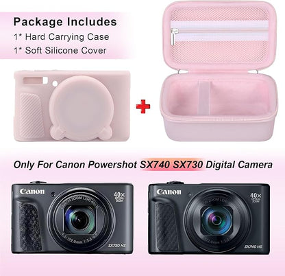 Canboc Case for Canon PowerShot SX740 SX730 HS Digital Camera, Hard Carrying - Image 2