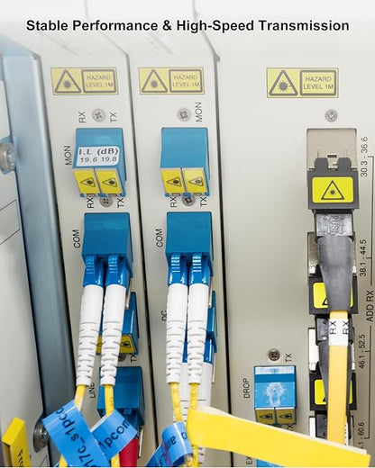 6 Pack 3M LC to LC Single Mode Fiber Patch Cable, Individually Tested, LSZH OS2 - Image 5