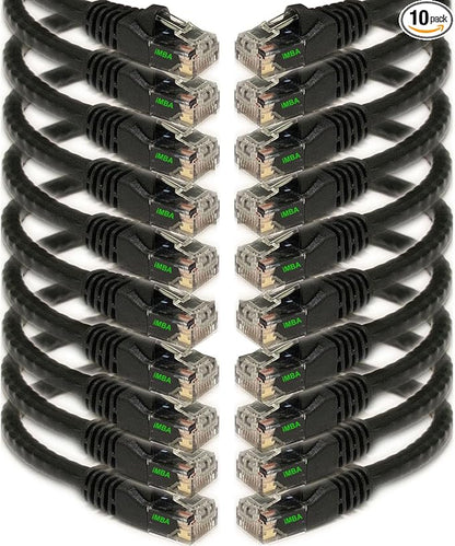 iMBAPrice 10' Cat5e Network Ethernet Patch Cable, 10 Pack by iMBAPrice