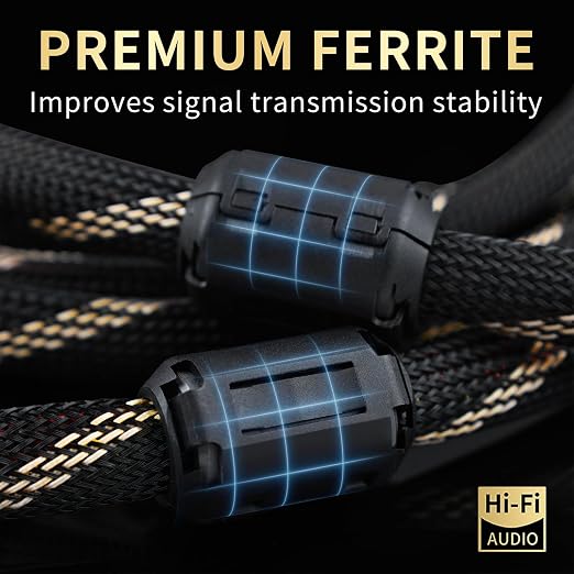 9 AWG Audiophile HiFi Speaker Audio Cable–4N OFC Core, 24K Gold-Plated Banana - Image 3