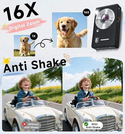 Digital Camera, 44MP FHD 1080P Point and Shoot Digital Camera - Image 3