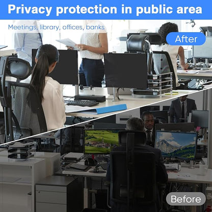 Magnetic Computer Privacy Screen 24 Inch, Removable Hanging Privacy Screen - Image 7