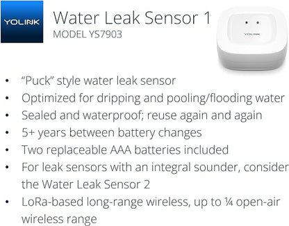 YoLink Smart Home Starter Kit: Hub & 2-Pack Water Leak Sensor 1, LoRa Up to 1/4 - Image 2