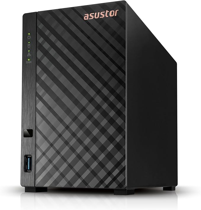 Asustor Drivestor 2 Lite AS1102TL, 2 Bay NAS, 1.7GHz Quad Core, 1GbE Port by Asustor