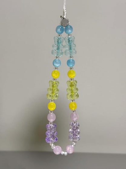 Drawwind Phone Charm Beaded Wristlet Strap Universal Cell Phone Lanyard Cute - Image 3