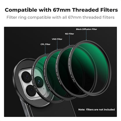 K&F CONCEPT 6.7 inch Magnetic Lens Filter Mount Adapter Compatible - Image 5