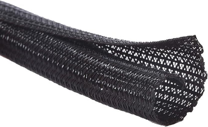 Alex Tech 25ft - 1/4 inch Cord Protector Wire Loom Tubing Cable Sleeve Split by AlexTech