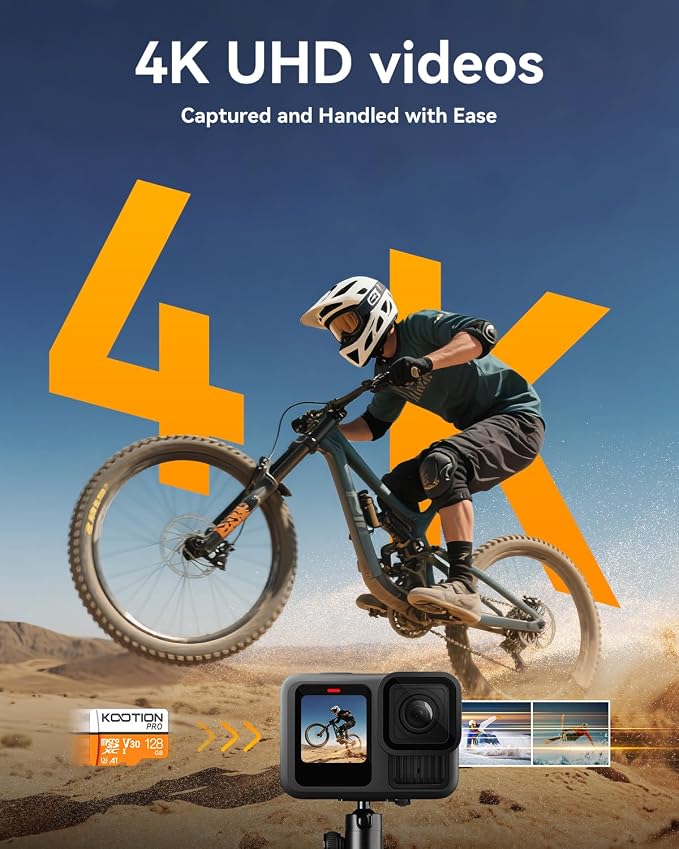 KOOTION 5 Pack Micro SD Cards 128GB, U3 microSDXC Flash Memory Card - Image 3