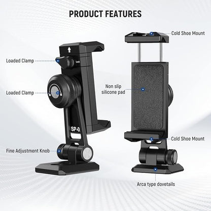 NEEWER Metal Phone Tripod Mount Adapter - Image 7