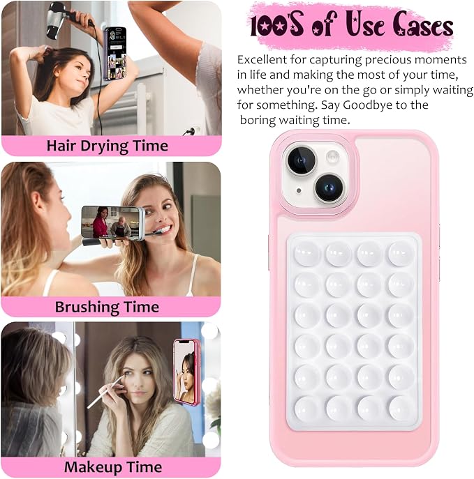 Silicone Suction Phone Case Mount, Non Slip Sticky Phone Grip - Image 3