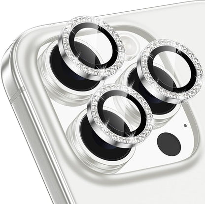 for iPhone 16 Pro/16 Pro Max Camera Lens Protector Bling Individual Metal by Xfilm