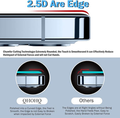 QHOHQ 3 Pack Screen Protector for iPhone 14 / iPhone 13 - Image 3