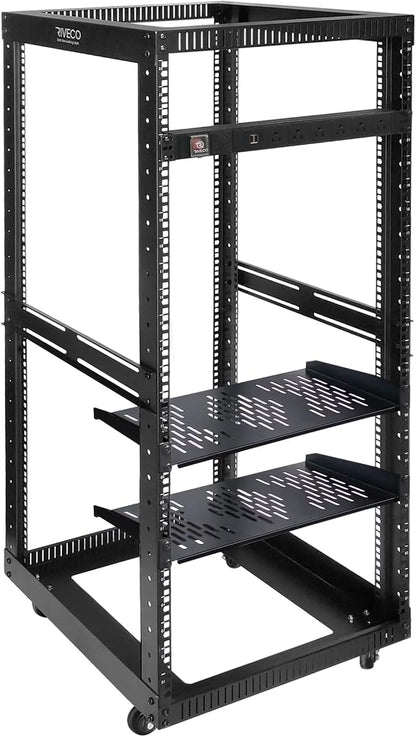 RIVECO 25U Open Frame Server Rack by RIVECO