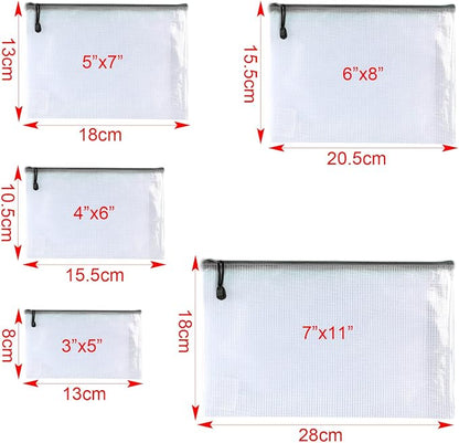 Oaimyy-20 PCS-3"x 5" inchs-Zipper Pouch, Puzzle Storage Bag Plastic Zip Pouches - Image 2