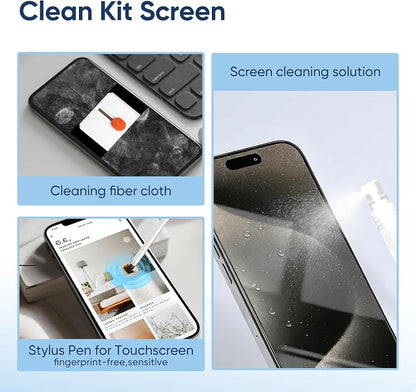 Multifunctional Electronic Cleaning Kit, Keyboard Brush, Screen Spray Wiper - Image 5