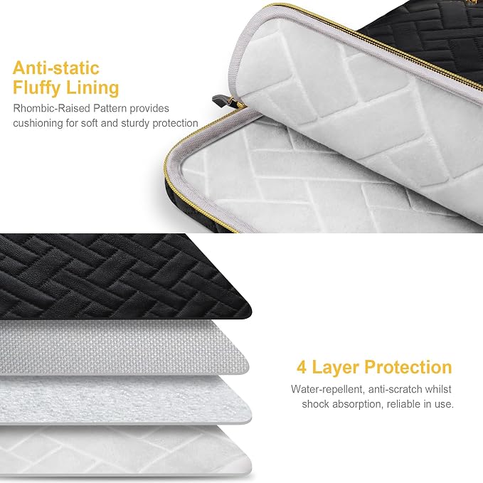 Lacdo 13 Inch Laptop Sleeve Case - Image 2