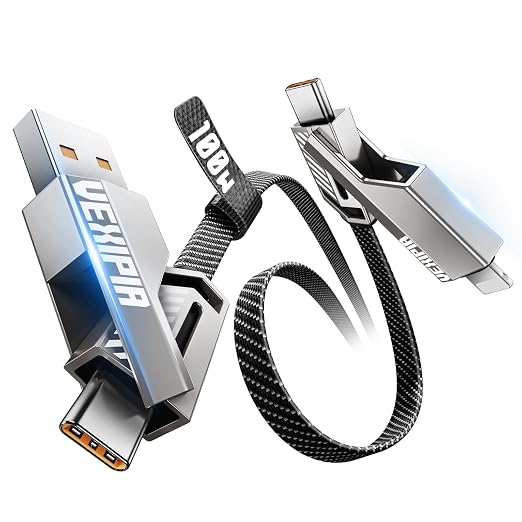 4-in-1 Long USB C Cable 100W 10FT Compatible - Image 9