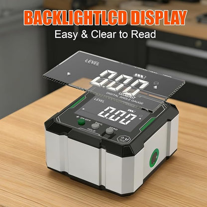 Digital Angle Finder with Green Laser, 4-side Magnetic Digital Laser Level - Image 7