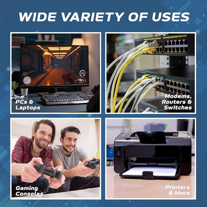 Cables Direct Online 6ft Black Cat5e Ethernet Network Patch Cable Internet Wire - Image 5