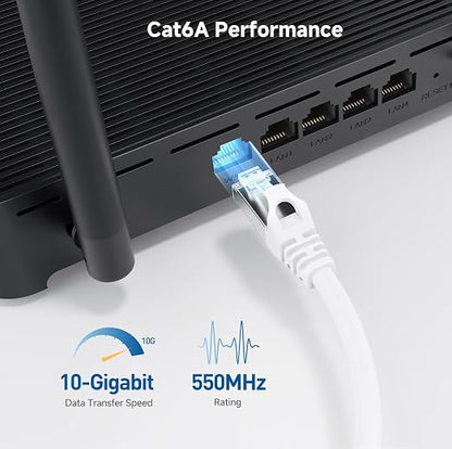 Cable Matters 10Gbps Snagless Shielded Cat 6A Ethernet Cable - 75ft - Image 3