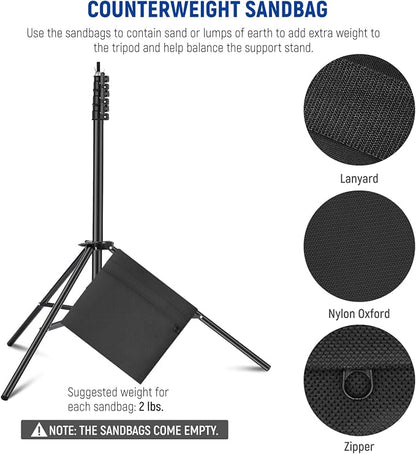 NEEWER 8.5x10ft Adjustable Backdrop Stand Kit, Photography Background Support - Image 9