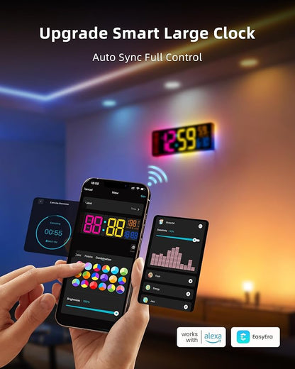 EASYERA Smart Digital Wall Clock - Image 3
