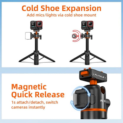 Tripod for Insta360 X5 ACE Pro 2, 21” Selfie Stick Quick Release Extension Rod - Image 6