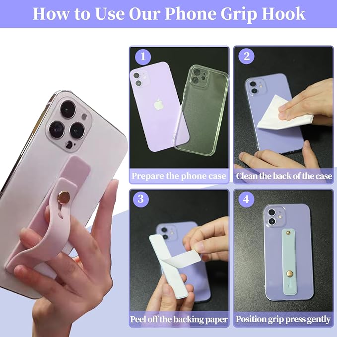 Cell Phone Finger Holder Grip Loop Accessories - Image 6