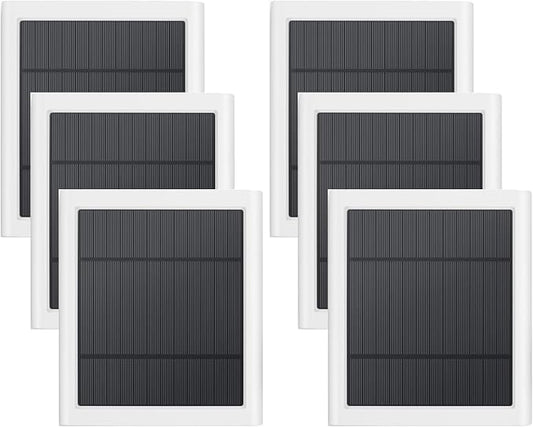 6 Pack IP65 Solar Panel for Rings Camera, 4W Solar Charger Compatible by Paodekua