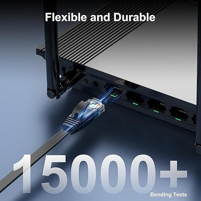 Cat 6 Ethernet Cable 40 ft, Indoor&Outdoor, High Speed 10Gbps Flat Internet - Image 6