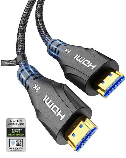 HDMI Cable 10FT by 8KUltraHighSpeedHDMICable