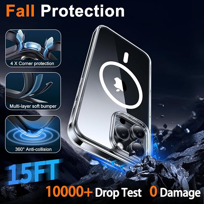 Magnetic for iPhone 15 Pro Max Case Clear - Image 5